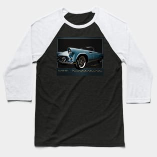 1956 Thunderbird Tribute Poster T-Bird Baseball T-Shirt